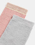 Marks & Spencer "2pk Cotton Blend Ribbed Crew Socks"